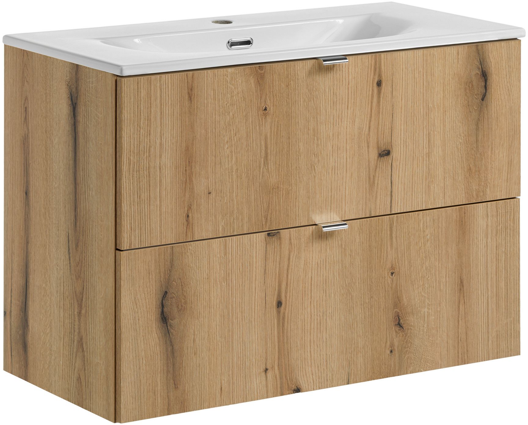 Darmowa Dostawa - Umywalka z szafką 80 cm dąb Comad Nova Oak SETNOA80CMSDANCE
