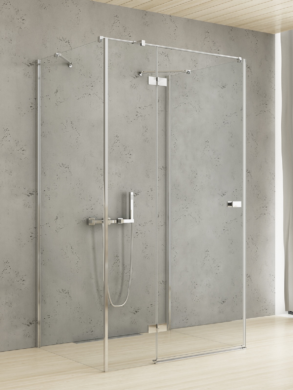 Darmowa Dostawa - Kabina prysznicowa 120x80 cm prostokątna chrom połysk/szkło przezroczyste New Trendy Reflexa EXK5237