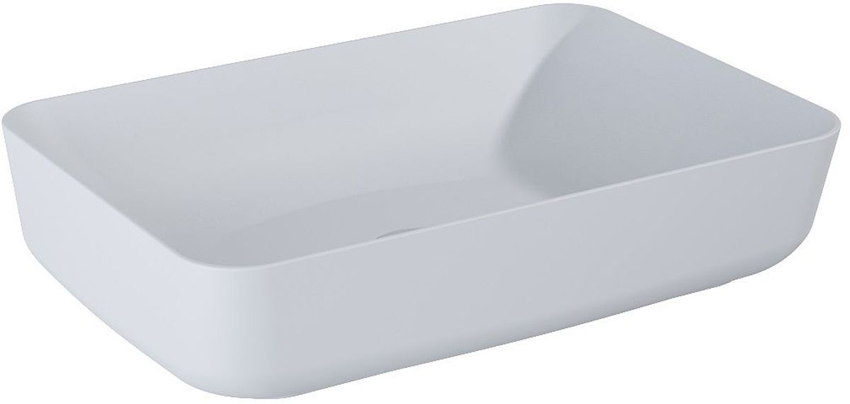 Darmowa Dostawa - Umywalka 50x39 cm prostokątna nablatowa szary/kamień Elita Nomia RE040500057040