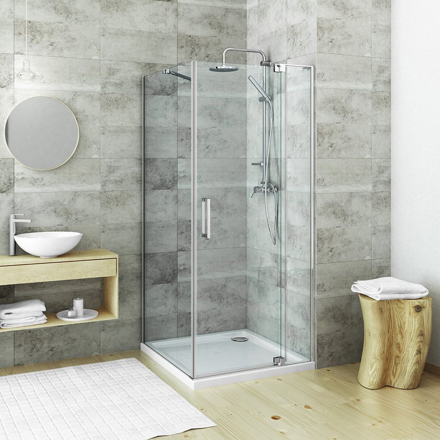 Darmowa Dostawa - Ścianka prysznicowa 90 cm Roth Elegant Neo Line 18990000000002