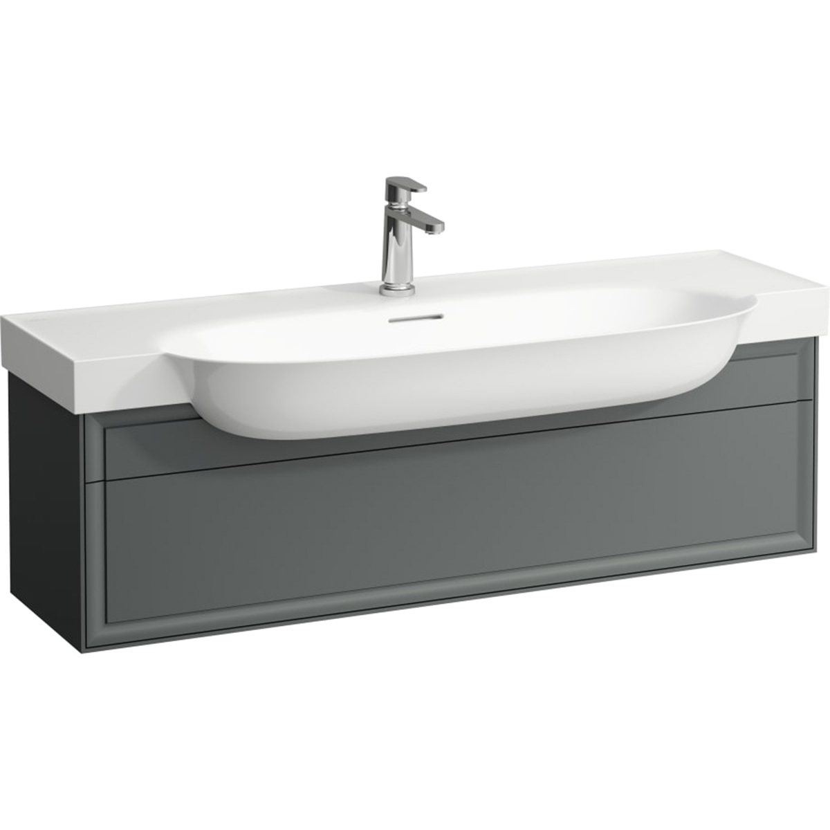 Darmowa Dostawa - Szafka 117.5x31.6x34.5 cm podumywalkowa wisząca szary Laufen The New Classic H4060510856271