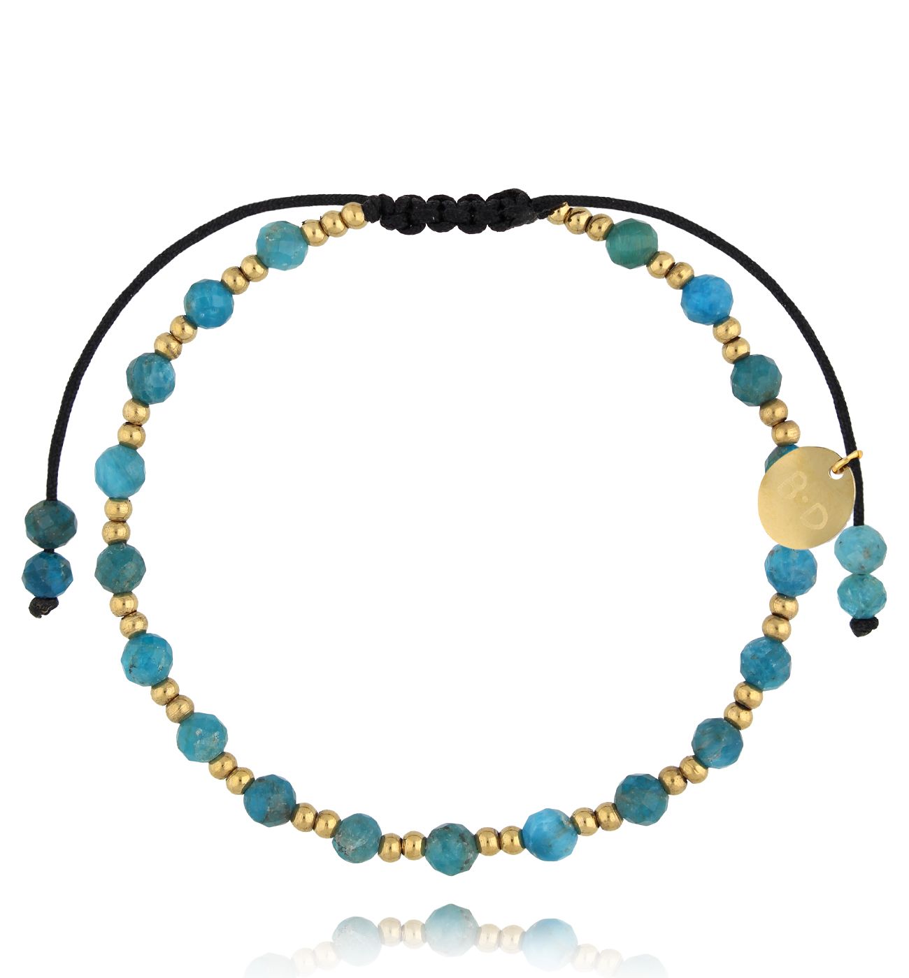 Bransoletka z apatytami złota Midnight Sky BMT0168