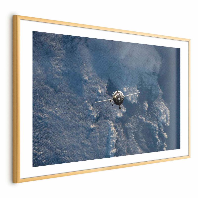 Plakat Artgeist Błękitna planeta 30x21 cm z ramą złotą 1 szt