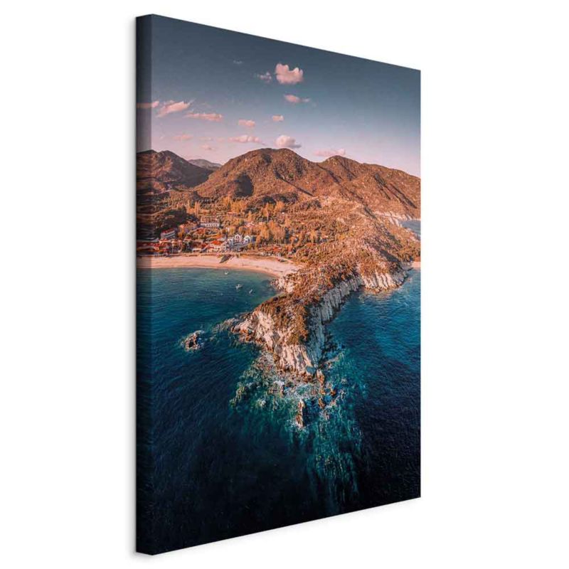 Obraz Artgeist Klif w Kalamitsi 80 x 120 cm płótno włoskie 1 szt