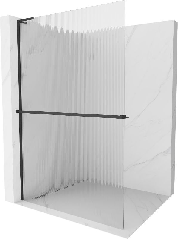 Ścianka prysznicowa Mexen Kioto+ L czarna 100x200 cm 800-100-123-70-09 1 szt.