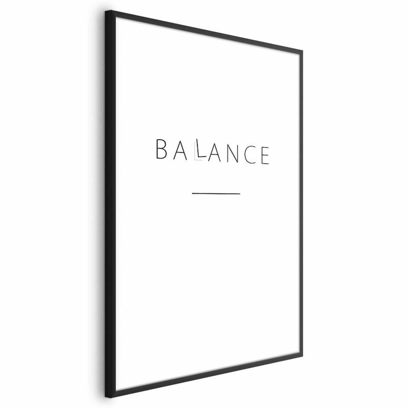 Plakat Artgeist Balance 40x60 cm z ramą czarną 1 szt