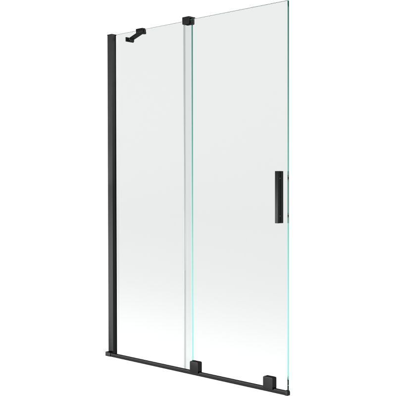 Parawan nawannowy rozsuwany Mexen Velar czarny 110x150 cm 1 szt.
