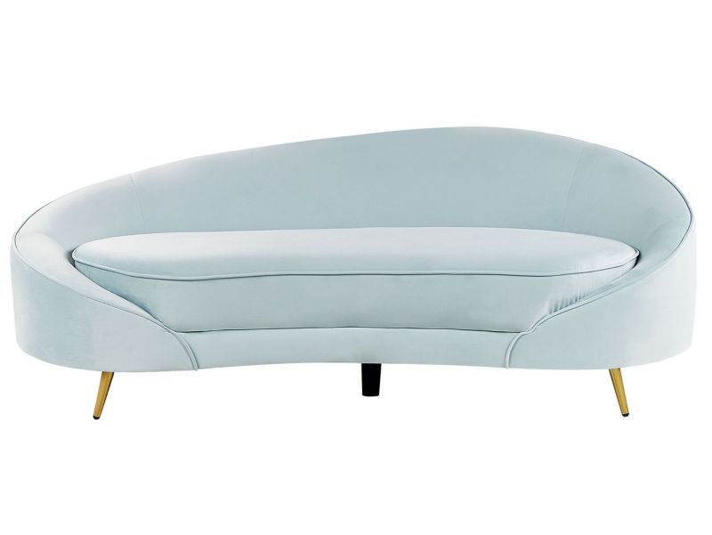 Sofa welurowa niebieska Savar 1 szt.