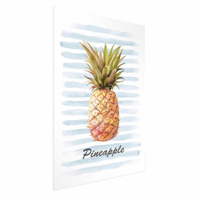 Plakat Artgeist Ananas i paski 29,7x42 cm bez ramy 1 szt