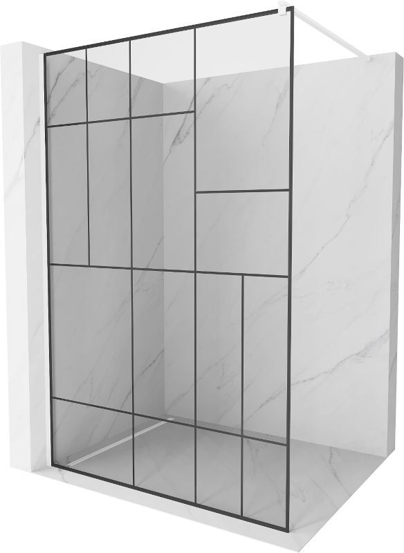 Ścianka prysznicowa Mexen Kioto czarny wzór 70x200 cm 800-070-101-20-78 1 szt.