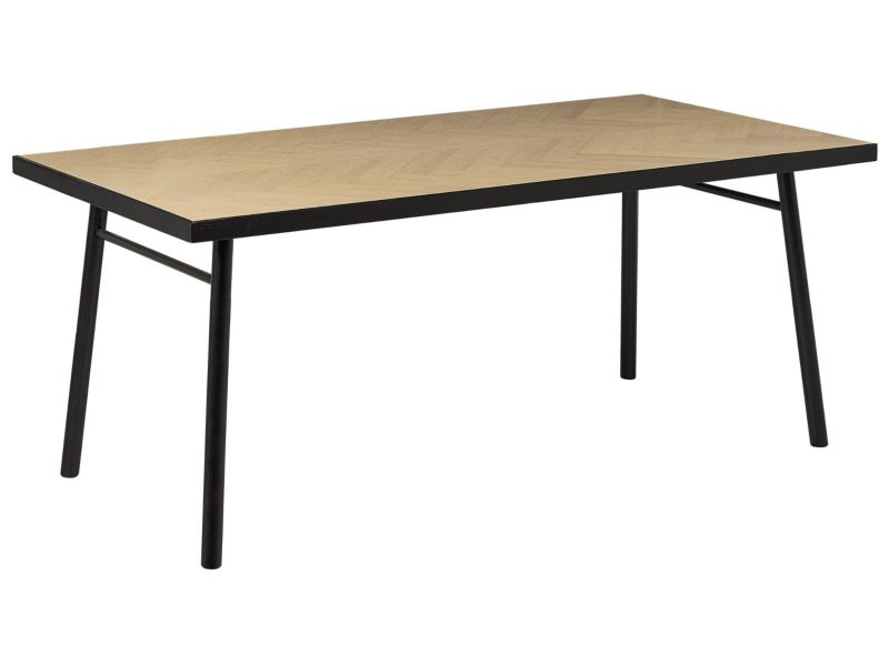 Stół do jadalni Ivorie 90 cm 180 cm Jasne drewno 1 szt.