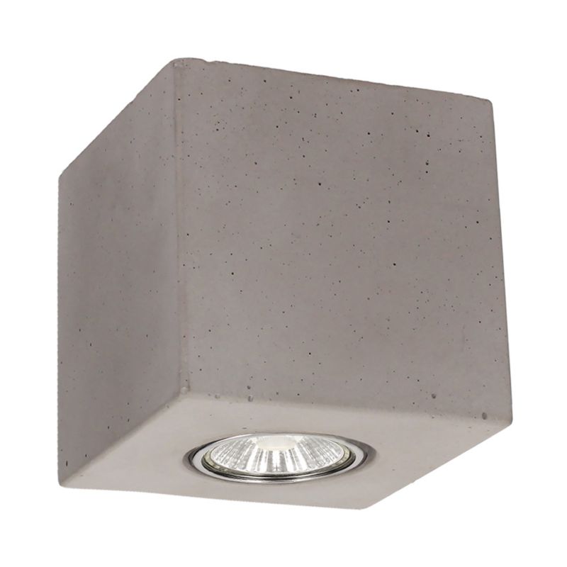 Lampa Sufitowa SPOT Light Square 1xGU10 Max.6W Szary Beton, Polski Producent, 1 szt.