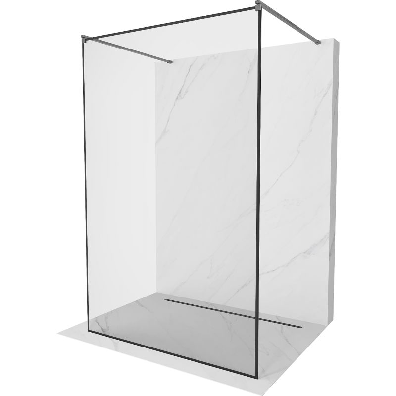 Ścianka prysznicowa Mexen Kioto czarny wzór 140x200 cm 800-140-002-66-70 1 szt.