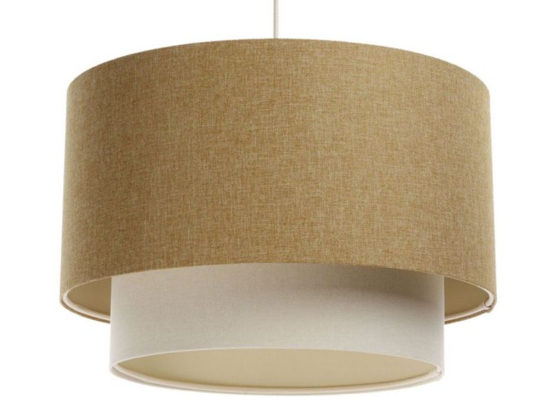 Lampa Bps Koncept wisząca ERUTAN DOUBLE 60 żółta/kremowa 1 szt