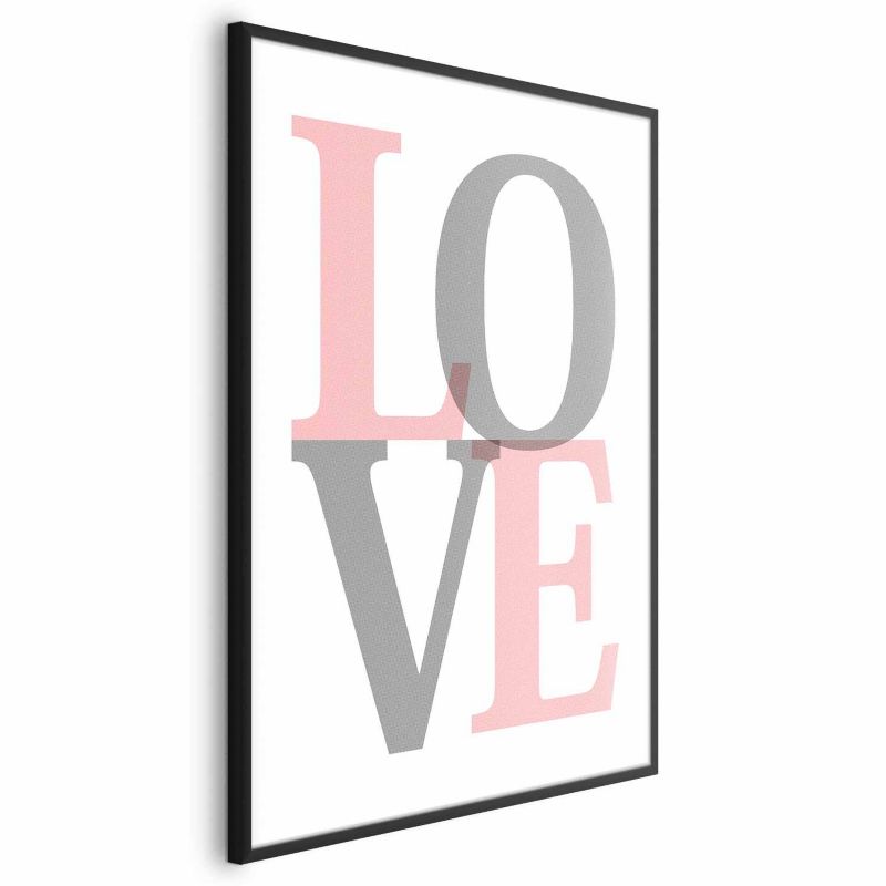 Plakat Artgeist Szara miłość 29,7x42 cm z ramą czarną 1 szt