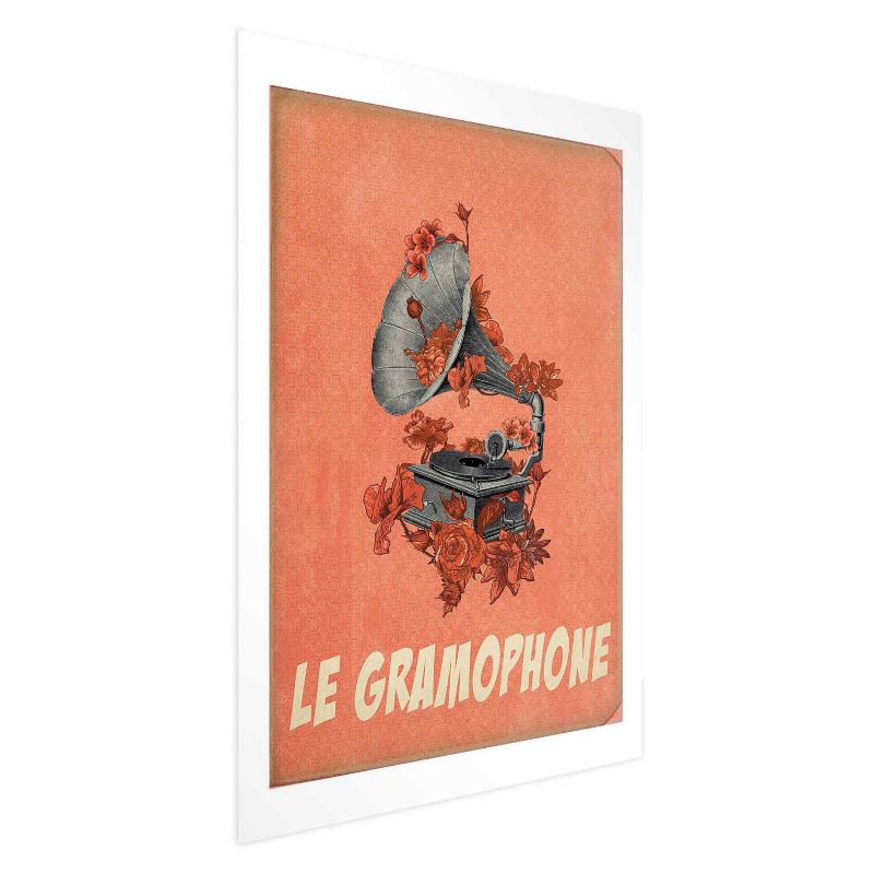 Plakat Artgeist Gramofon 29,7x42 cm bez ramy 1 szt