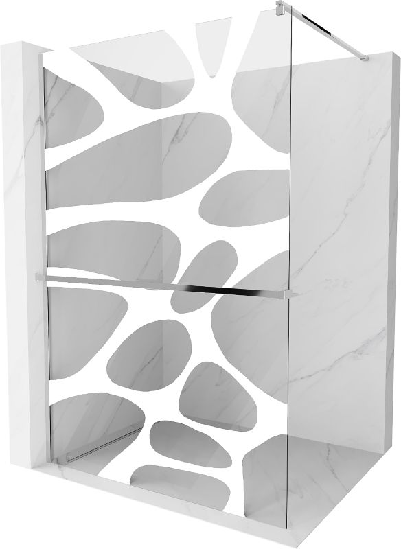 Ścianka prysznicowa Mexen Kioto+ biały wzór 90x200 cm 800-090-121-01-97 1 szt.