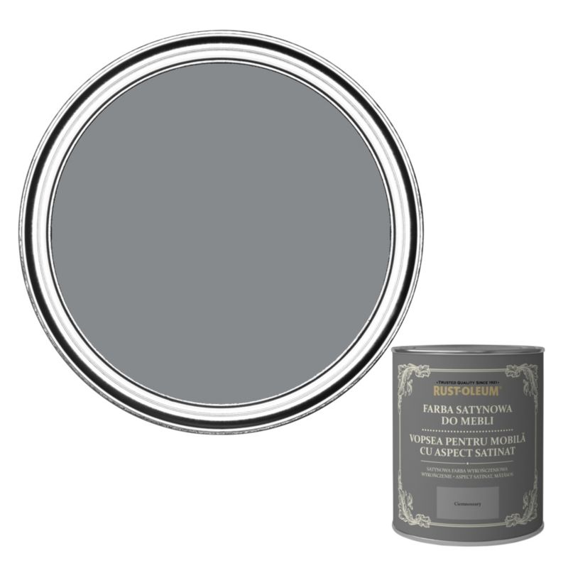 Farba do mebli Rust-Oleum ciemnoszary satyna 0,125 l