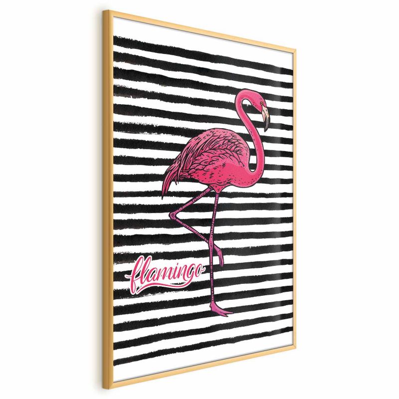 Plakat Artgeist Flaming 21x30 cm z ramą złotą 1 szt