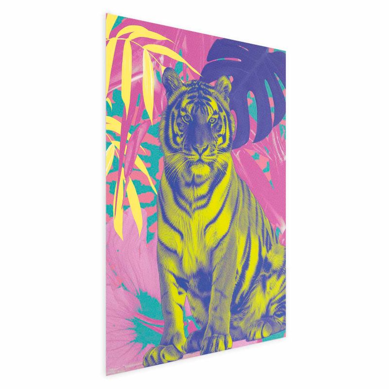 Plakat Artgeist Kolorowy tygrys 60x90 cm bez ramy 1 szt