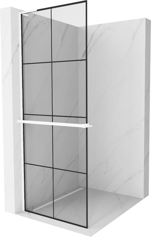 Ścianka prysznicowa Mexen Kioto+ L czarny wzór 80x200 cm 800-080-123-20-77 1 szt.