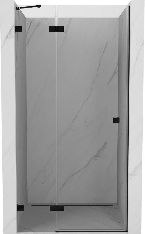 Drzwi prysznicowe uchylne Mexen Lunar czarne 110x200 cm 834-110-000-70-00-L 1 szt.