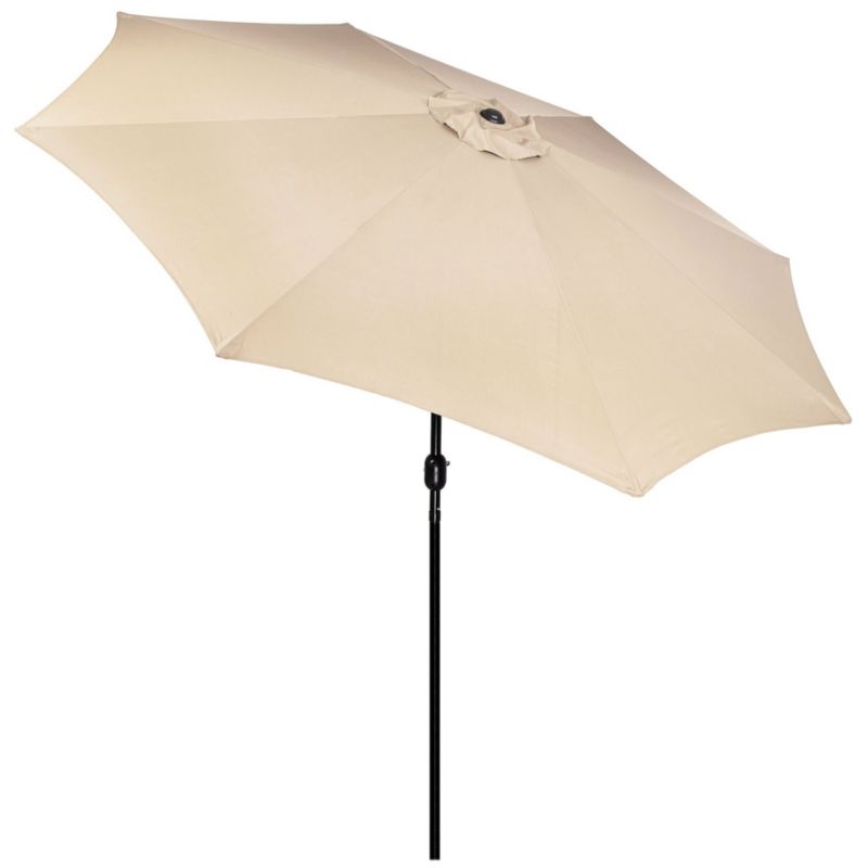 Parasol ogrodowy Springos łamany z korbą 300 cm beżowy 1 szt.