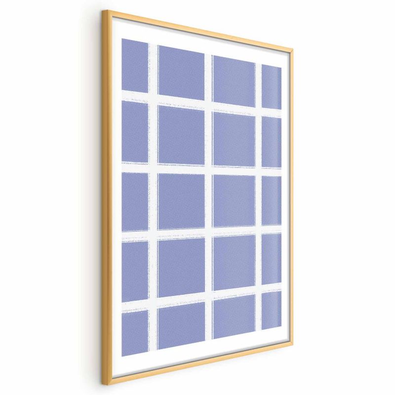 Plakat Artgeist Białe linie 21x30 cm z ramą złotą 1 szt
