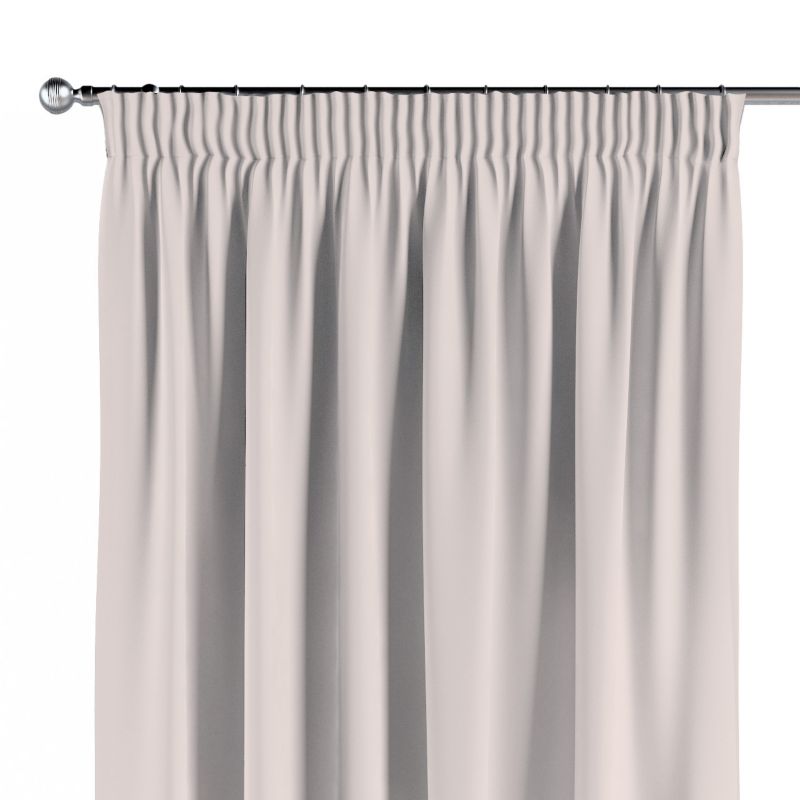 Zasłona na taśmie marszczącej Dekoria 130x245 cm Crema ecru 1 szt.