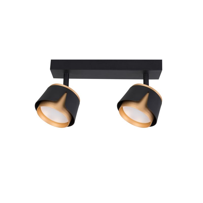 Kinkiet LED XUDO 2-punktowy GX53 Regulowany Czarno-złoty 1 szt.