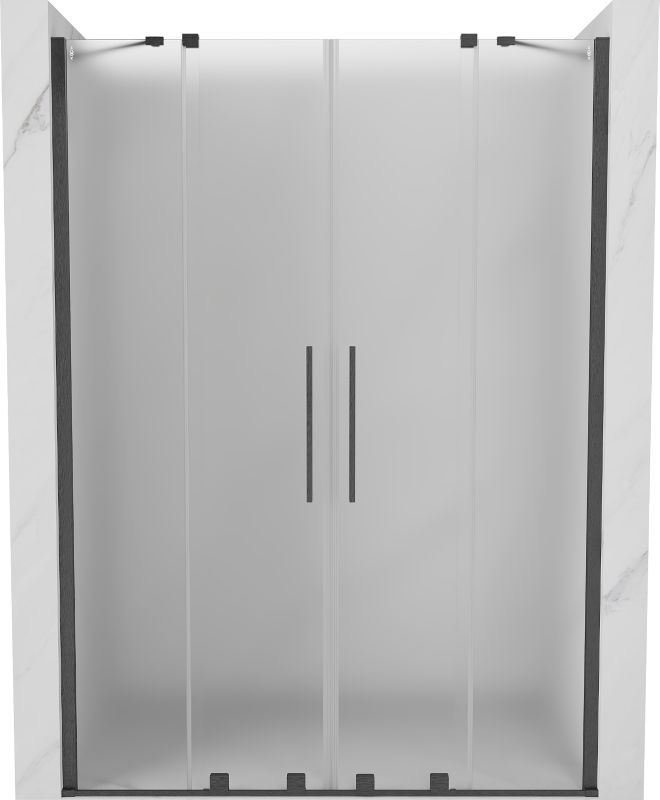 Drzwi prysznicowe rozsuwane Mexen Velar szron gun gray 150 cm 1 szt.