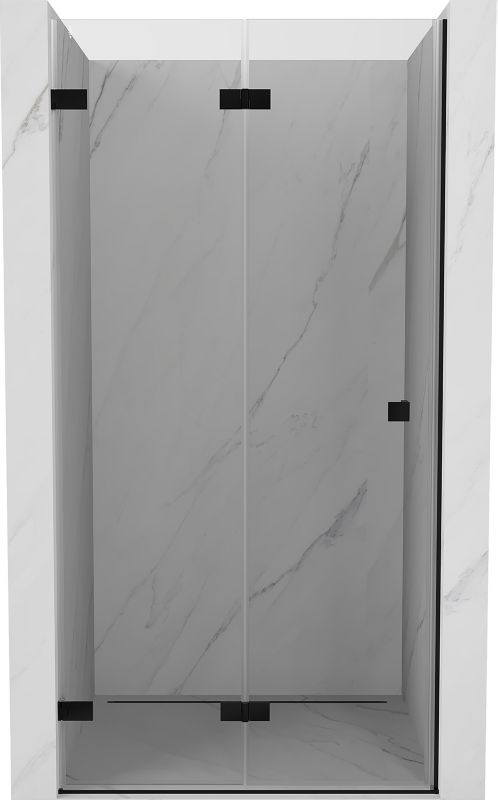 Drzwi prysznicowe składane Mexen Lunar-F czarne 85x200 cm 1 szt.