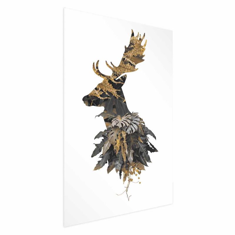 Plakat Artgeist Leśny jeleń 40x60 cm bez ramy 1 szt