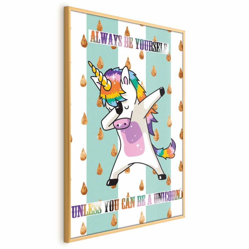 Plakat Artgeist Always be yourself 40x60 cm z ramą złotą 1 szt