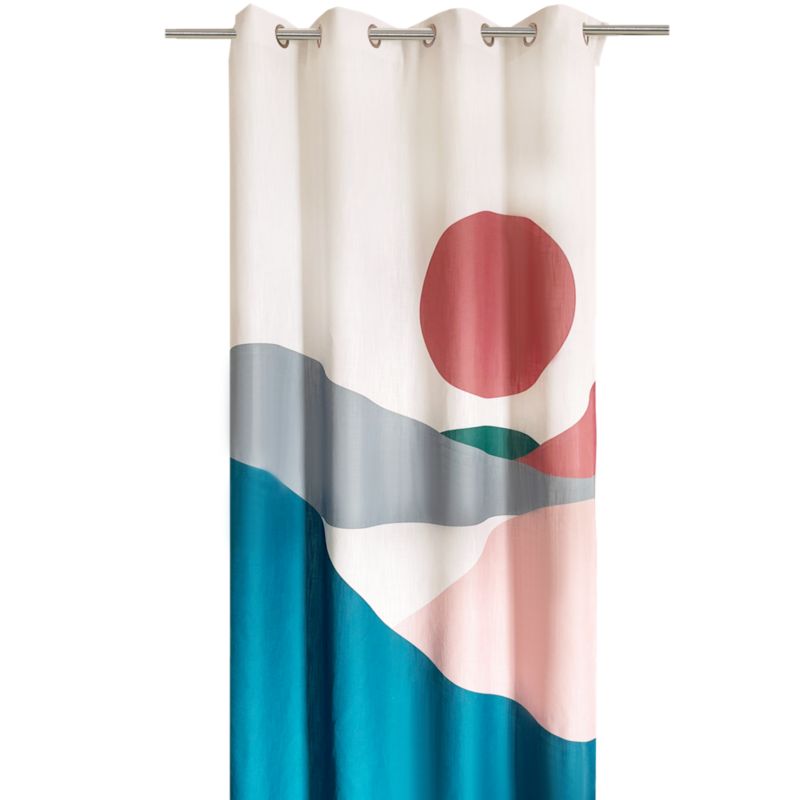 Zasłona z kółkami GoodHome Maidu 140 x 260 cm multikolor