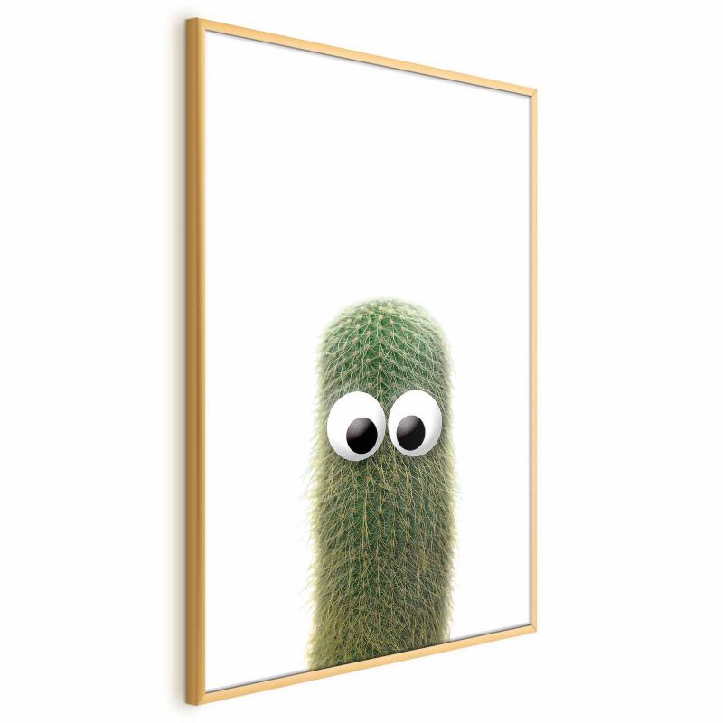 Plakat Artgeist Kłujący przyjaciel 29,7x42 cm z ramą złotą 1 szt