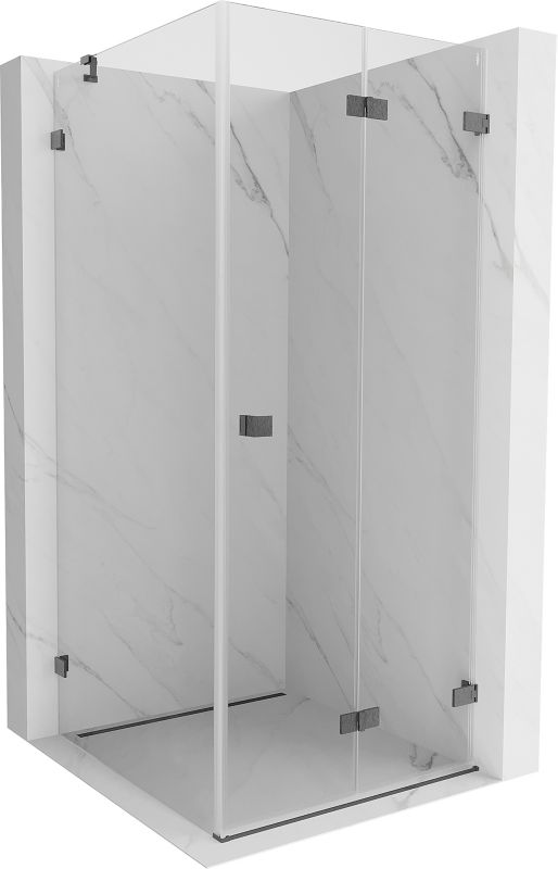 Kabina prysznicowa Mexen Lunar-F transparent gun gray 80x80 cm 1 szt.
