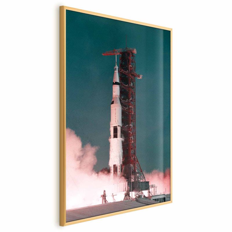 Plakat Artgeist Wielki start 40x60 cm z ramą złotą 1 szt