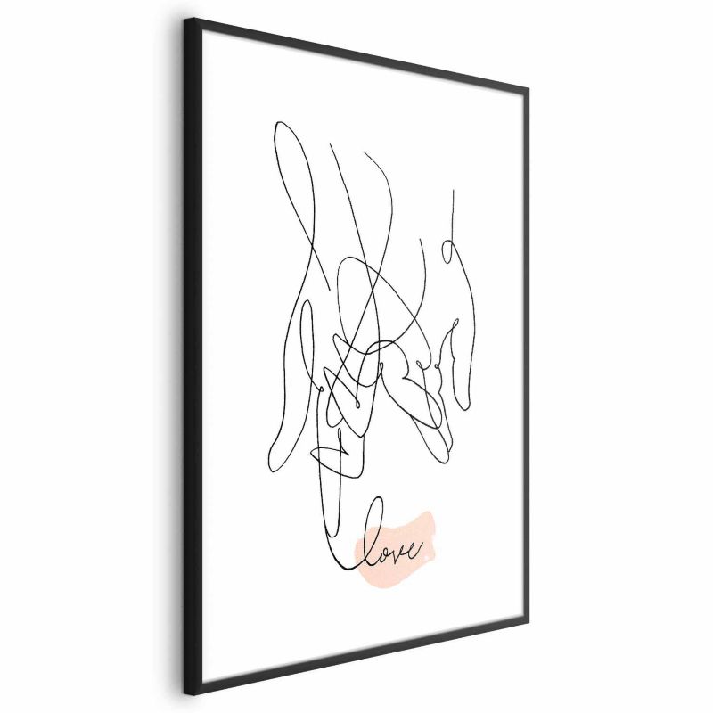 Plakat Artgeist Splątane uczucie 29,7x42 cm z ramą czarną 1 szt