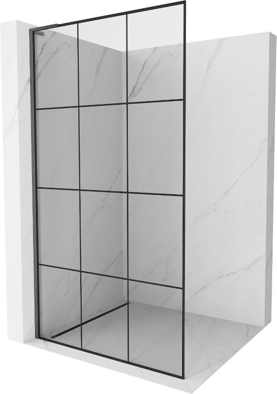 Ścianka prysznicowa Mexen Kioto L czarny wzór 120x200 cm 800-120-103-66-771 szt.