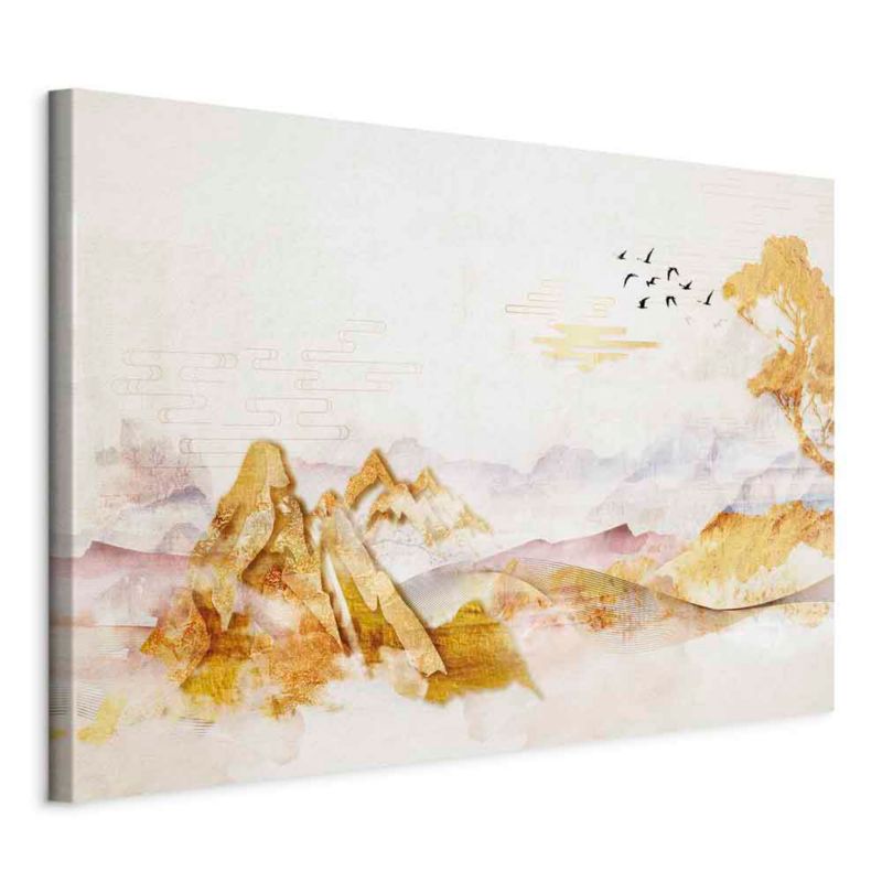 Obraz Artgeist Złote góry 60 x 40 cm flizelina 1 szt