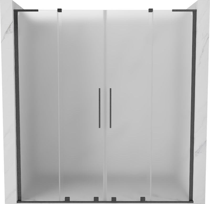 Drzwi prysznicowe rozsuwane Mexen Velar L szron 180x200 1 szt.