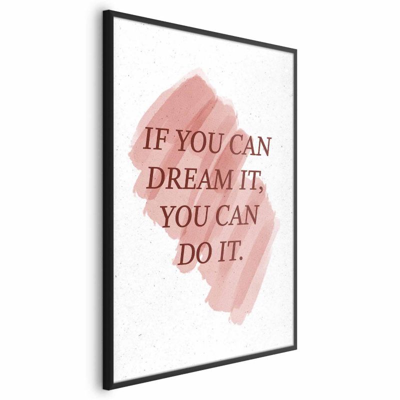 Plakat Artgeist You Can Do It 29,7x42 cm z ramą czarną 1 szt