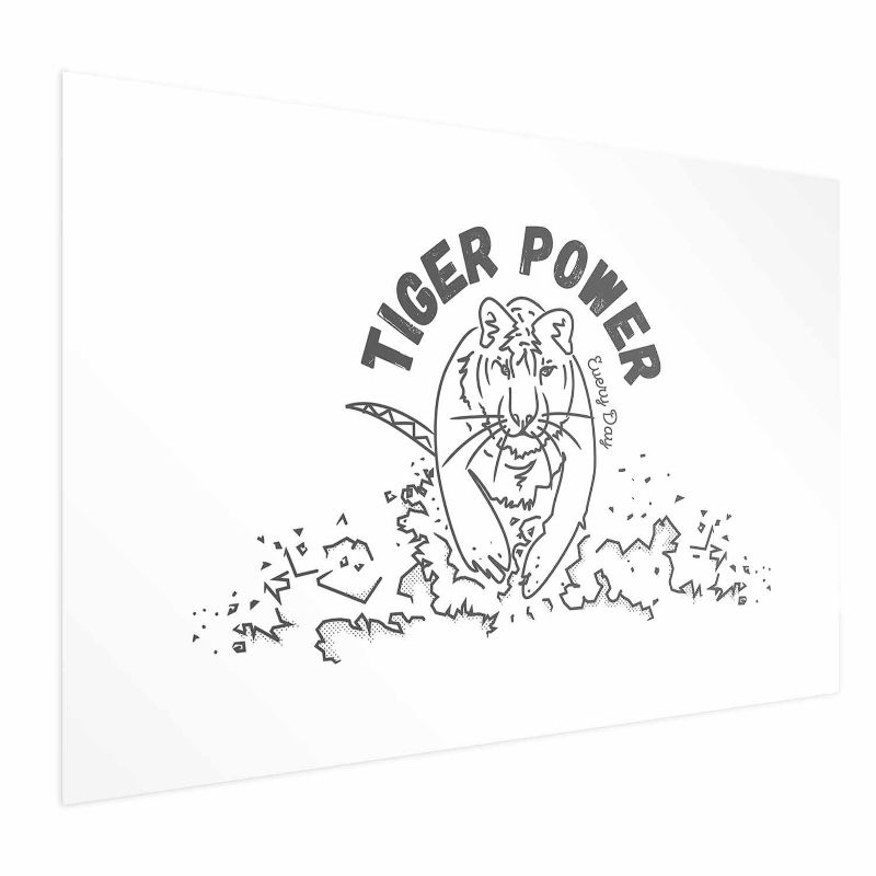 Plakat Artgeist Tiger power 30x21 cm bez ramy 1 szt