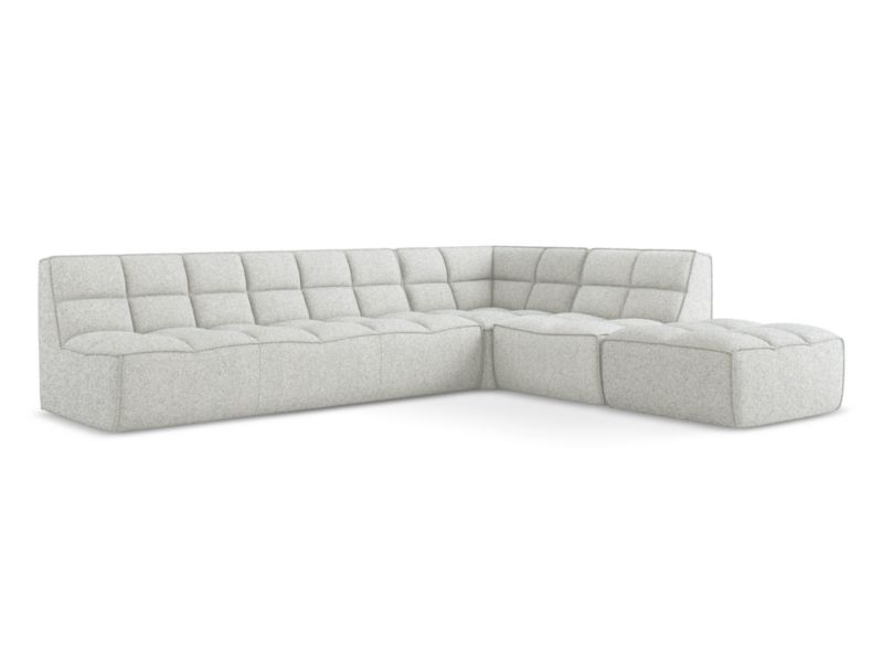 Narożnik uniwersalny Makamii Kalai z tkaniny strukturalnej 308x258 cm beżowy 1 szt.