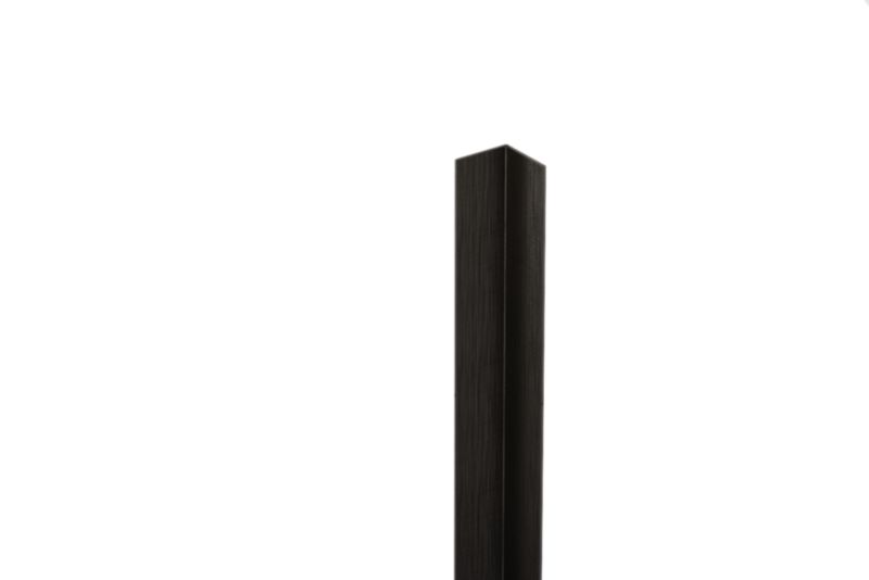 Kątownik wykończeniowy wewnętrzny L Lambro czarny matowy 2cm x 2cm x 270cm 1 szt.