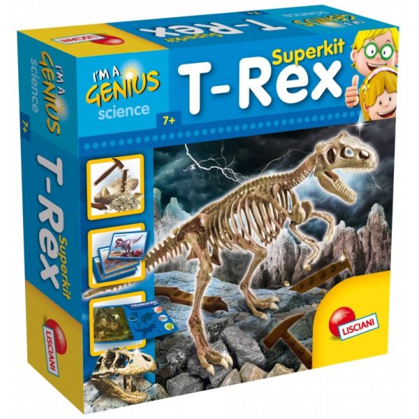 Mały Geniusz Tyranozaur Skameiniałości Super Zestaw Lisciani Giochi