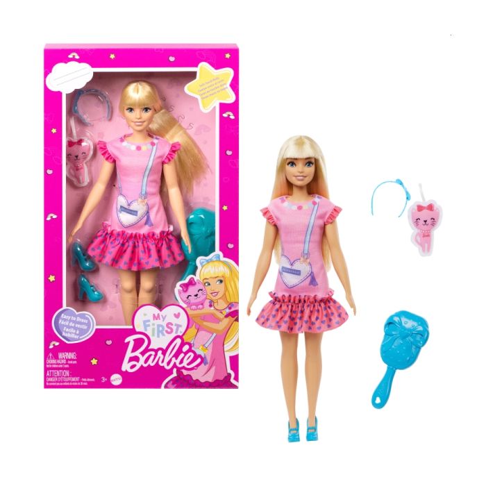 Barbie Moja Pierwsza Barbie Lalka + kotek HLL19 (asst HLL18)