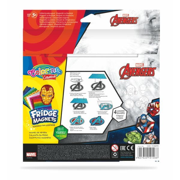 DISNEY KIDS COLORINO - CREATIVE MAGNES NA LODÓWKĘ MIX 6 WZORÓW - DISPL