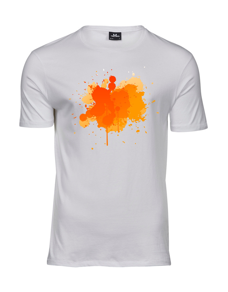 Koszulka męska T-Shirt | Orange splash | Luxury Elite Gent